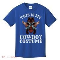 This Is My Cowboy Costume Funny Western Lazy Costume Gift Kids T-Shirt thumb 0