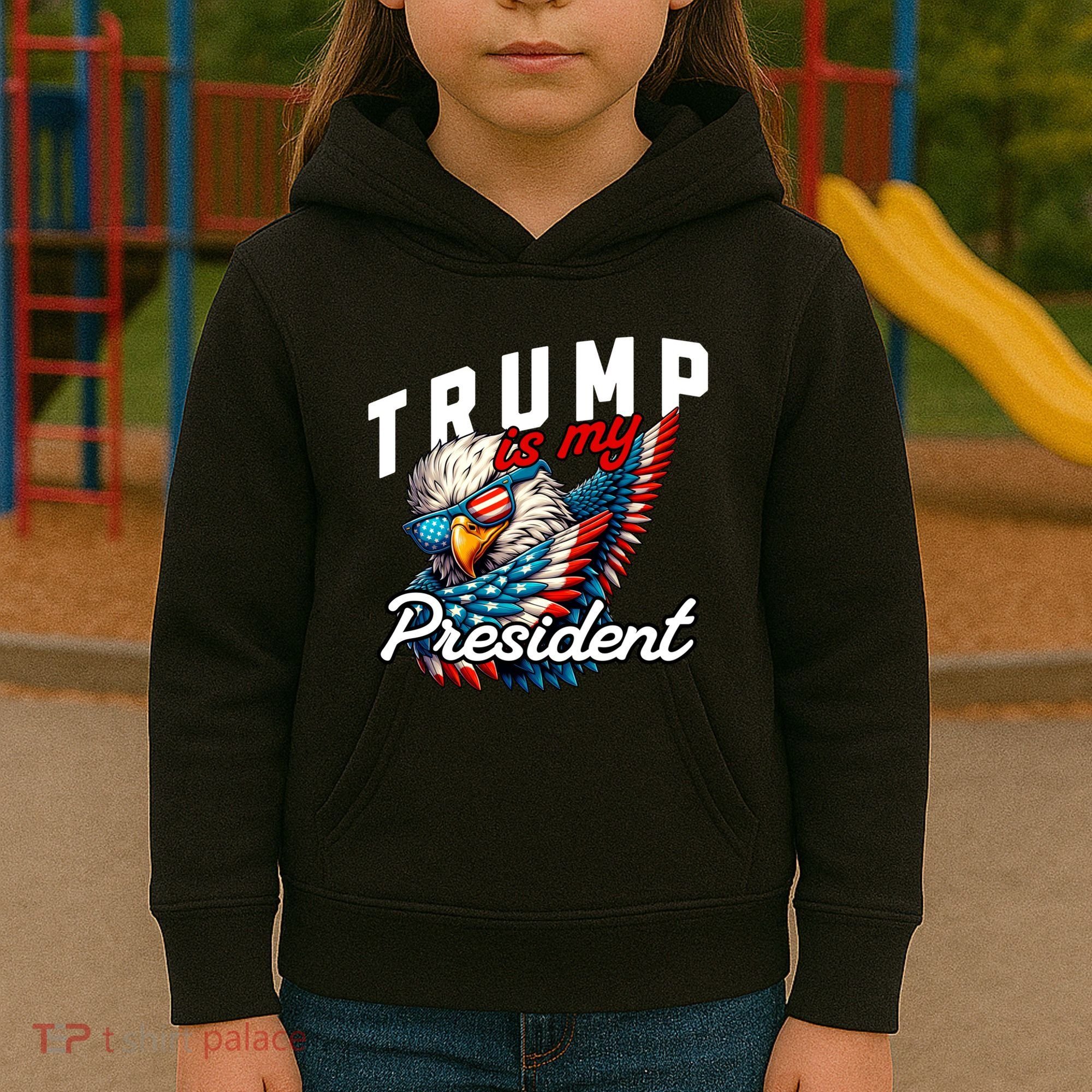 Trump Is My President Kids Hoodie