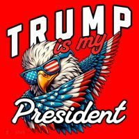 Trump Is My President Santa Hat thumb 1