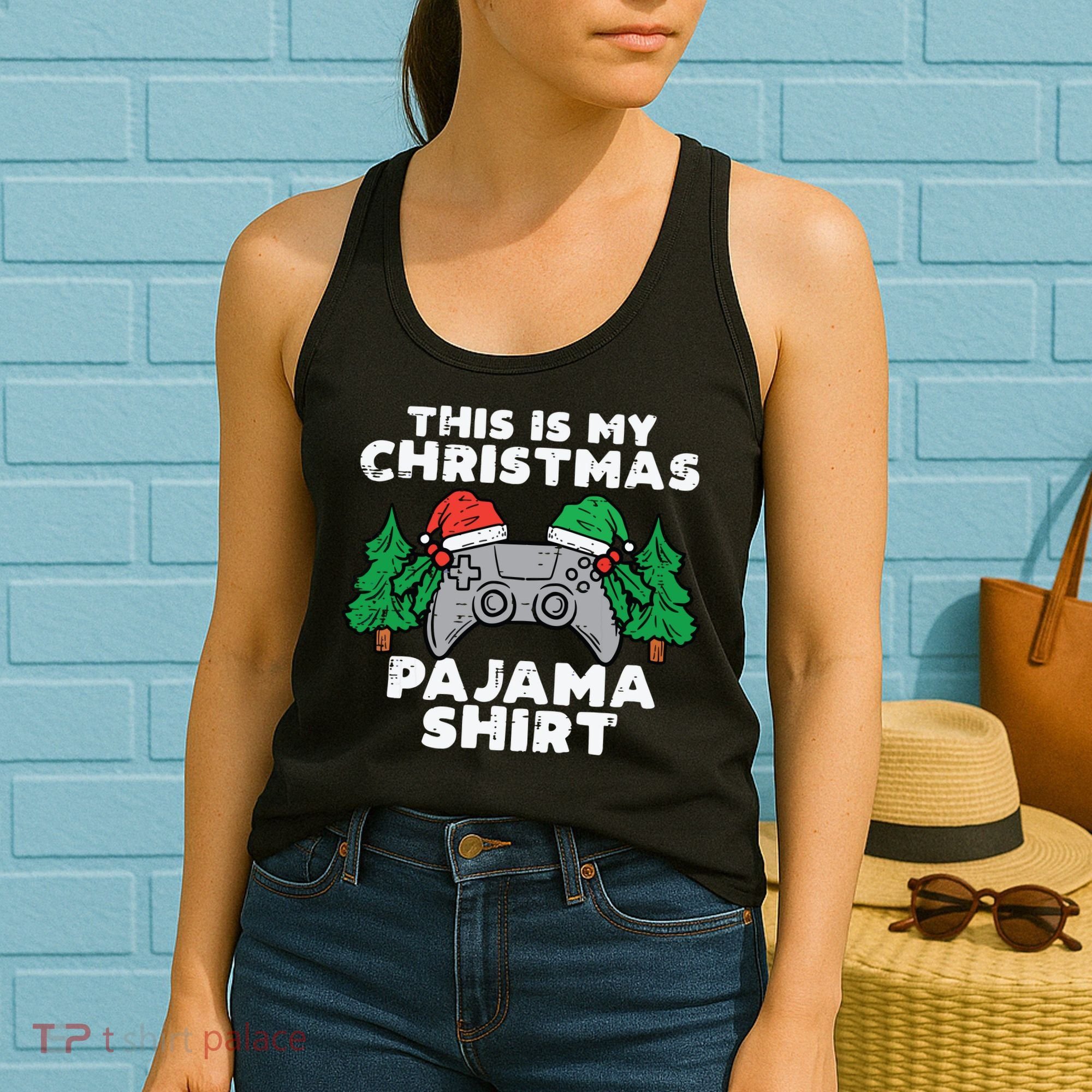 This Is My Christmas Pajama Shirts Video Games Boy Xmas Women's Tank Top
