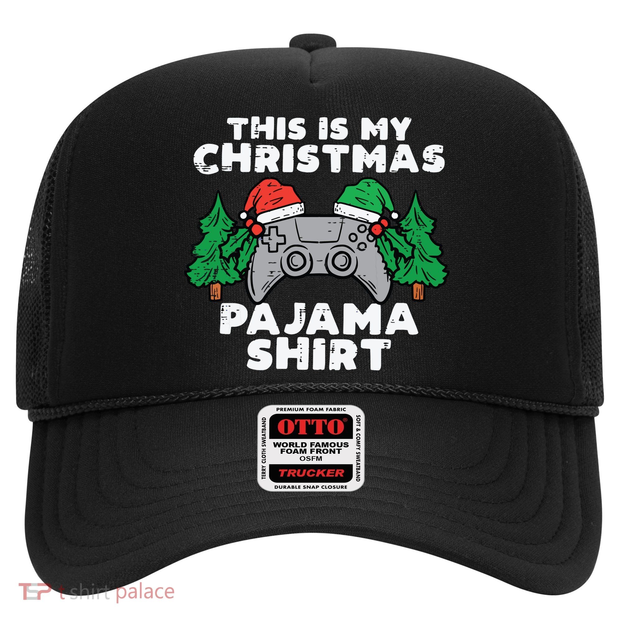 This Is My Christmas Pajama Shirts Video Games Boy Xmas Hat