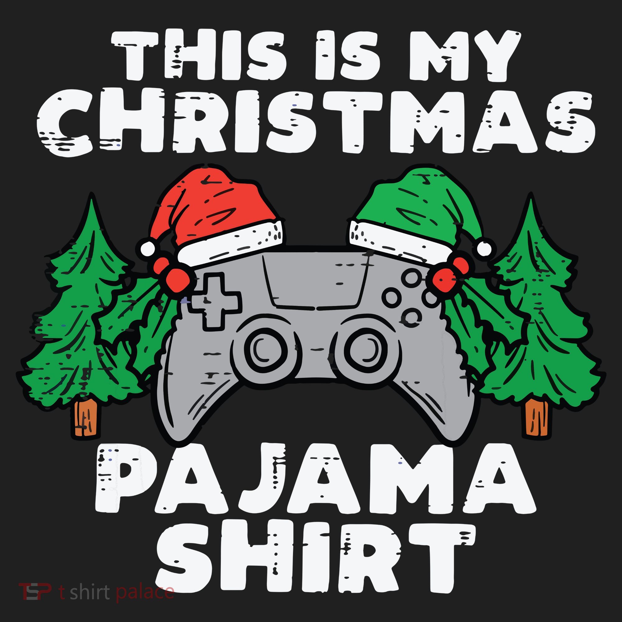 This Is My Christmas Pajama Shirts Video Games Boy Xmas Hat