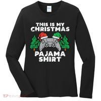 This Is My Christmas Pajama Shirts Video Games Boy Xmas Women's Long Sleeve Shirt thumb 0