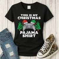 This Is My Christmas Pajama Shirts Video Games Boy Xmas Women's T-Shirt thumb 3