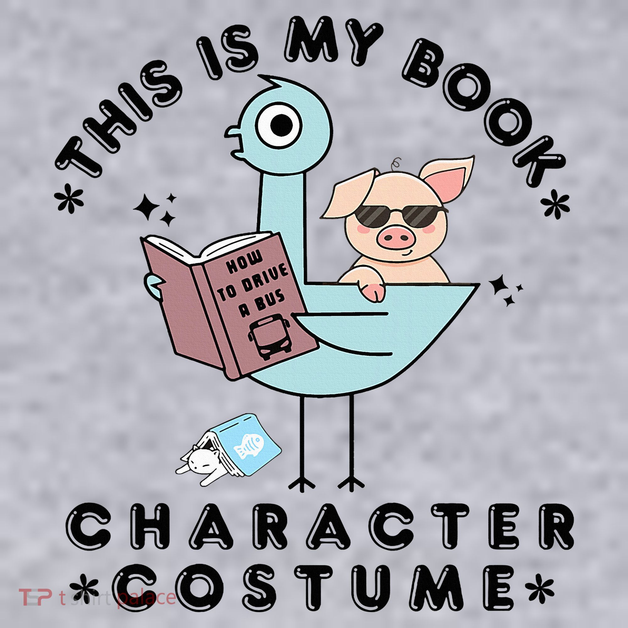 This Is My Book Character Costume Pigeon Reading Women's Sweatshirt