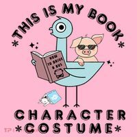 This Is My Book Character Costume Pigeon Reading Coaster thumb 2