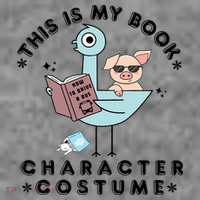 This Is My Book Character Costume Pigeon Reading Toddler Hoodie thumb 2