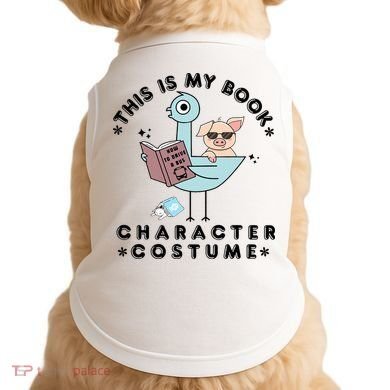 This Is My Book Character Costume Pigeon Reading Doggie Tank