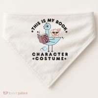 This Is My Book Character Costume Pigeon Reading USA-Made Doggie Bandana thumb 0