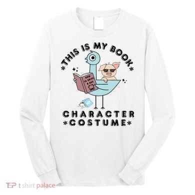 This Is My Book Character Costume Pigeon Reading Long Sleeve Shirt