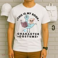 This Is My Book Character Costume Pigeon Reading T-Shirt thumb 6