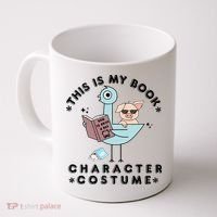 This Is My Book Character Costume Pigeon Reading Coffee Mug thumb 0