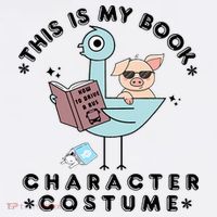 This Is My Book Character Costume Pigeon Reading Women's Hoodie thumb 2