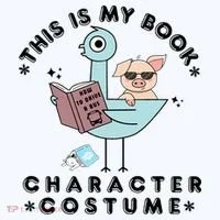 This Is My Book Character Costume Pigeon Reading Women's Hoodie thumb 2