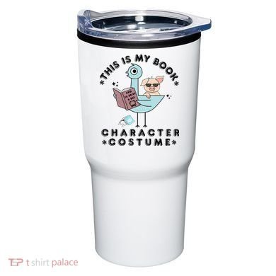 This Is My Book Character Costume Pigeon Reading Tumbler