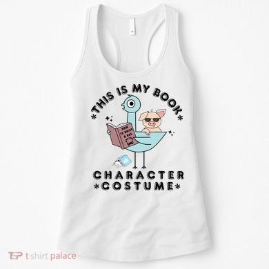 This Is My Book Character Costume Pigeon Reading Women's Tank Top