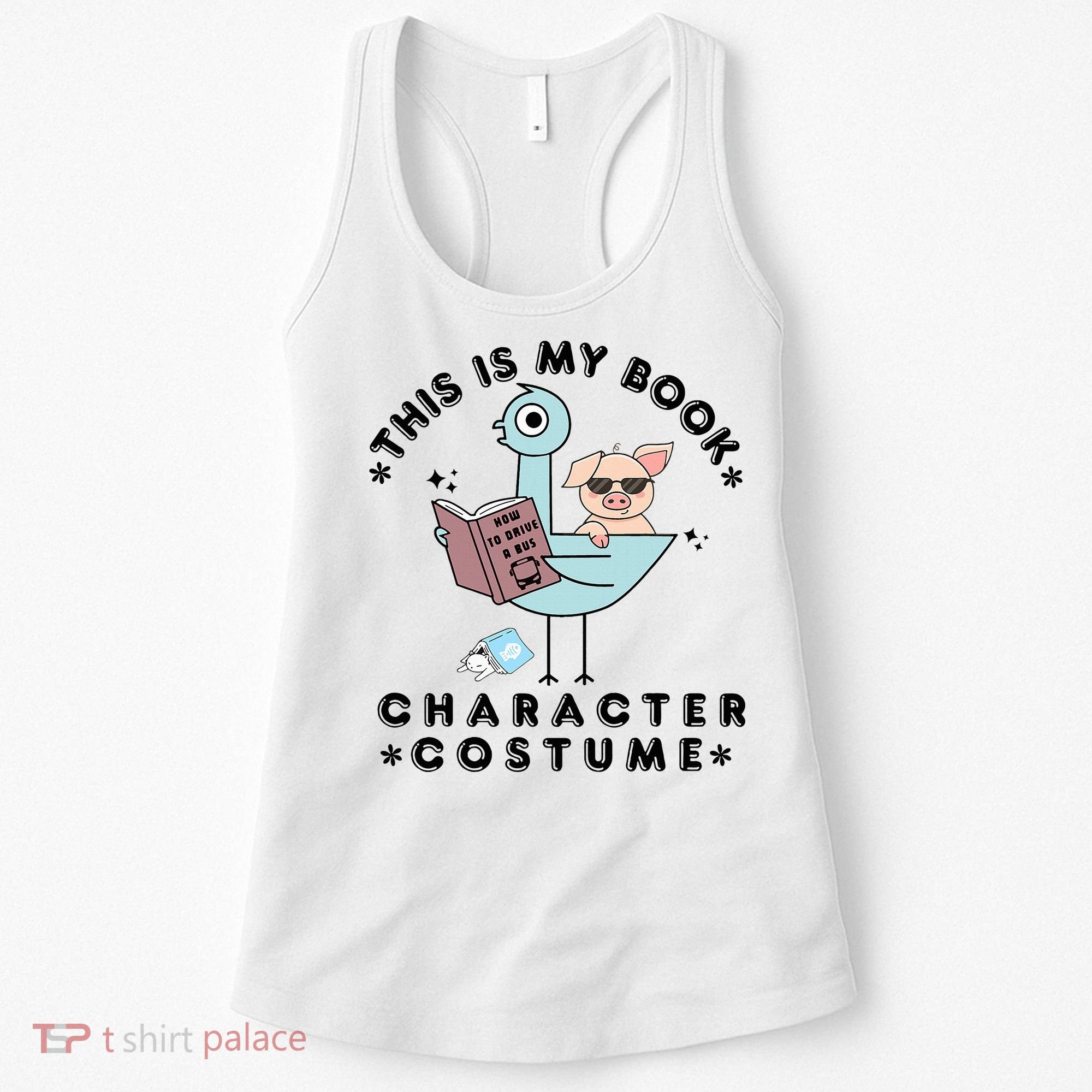 This Is My Book Character Costume Pigeon Reading Women's Tank Top