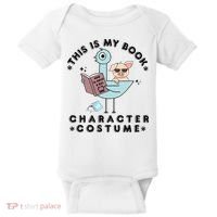 This Is My Book Character Costume Pigeon Reading Baby Bodysuit thumb 0