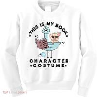 This Is My Book Character Costume Pigeon Reading Kids Sweatshirt thumb 0
