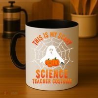 This Is My Scary Science Teacher Costume Halloween Gift Coffee Mug thumb 4