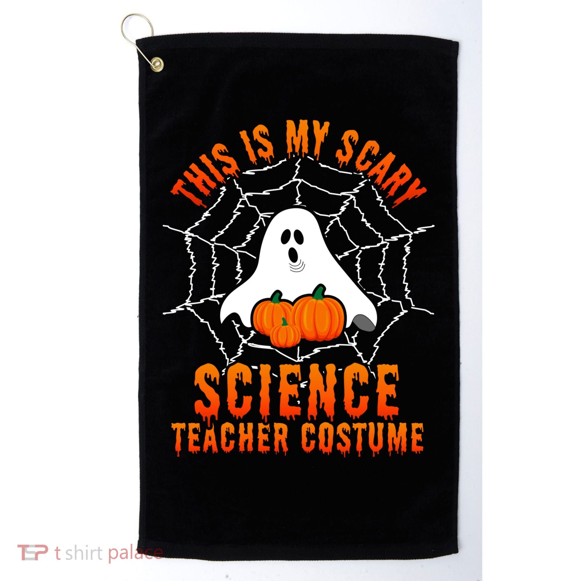This Is My Scary Science Teacher Costume Halloween Gift Golf Towel