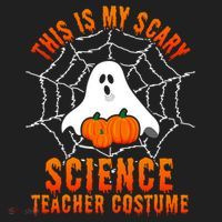 This Is My Scary Science Teacher Costume Halloween Gift Golf Towel thumb 3