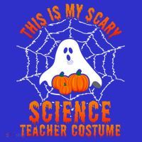 This Is My Scary Science Teacher Costume Halloween Gift Women's Long Sleeve Shirt thumb 2