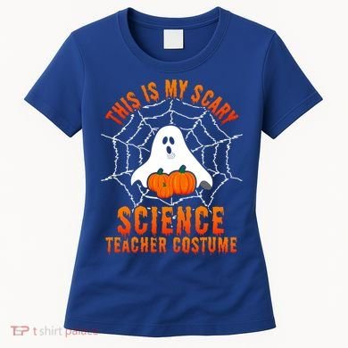 This Is My Scary Science Teacher Costume Halloween Gift Women's T-Shirt