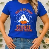 This Is My Scary Science Teacher Costume Halloween Gift Women's T-Shirt thumb 2