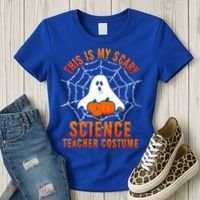 This Is My Scary Science Teacher Costume Halloween Gift Women's T-Shirt thumb 3