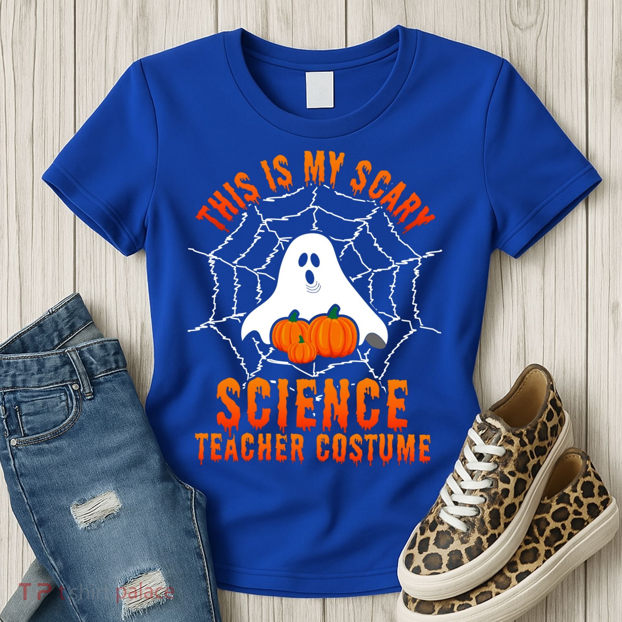 This Is My Scary Science Teacher Costume Halloween Gift Women's T-Shirt