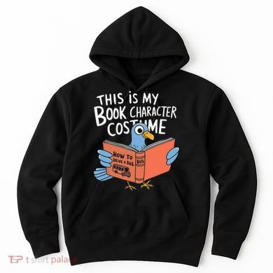 This Is My Book Character Costume Funny Pigeon Reading  Hoodie