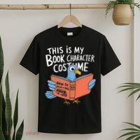 This Is My Book Character Costume Funny Pigeon Reading  T-Shirt thumb 2