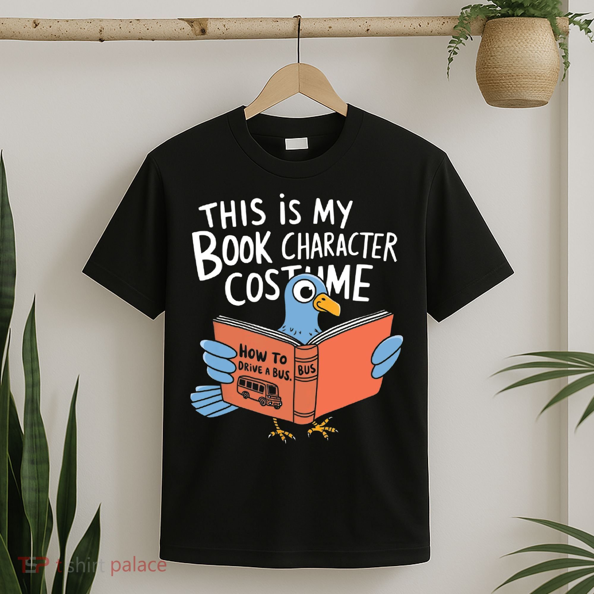 This Is My Book Character Costume Funny Pigeon Reading  T-Shirt
