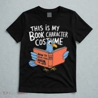 This Is My Book Character Costume Funny Pigeon Reading  T-Shirt thumb 5
