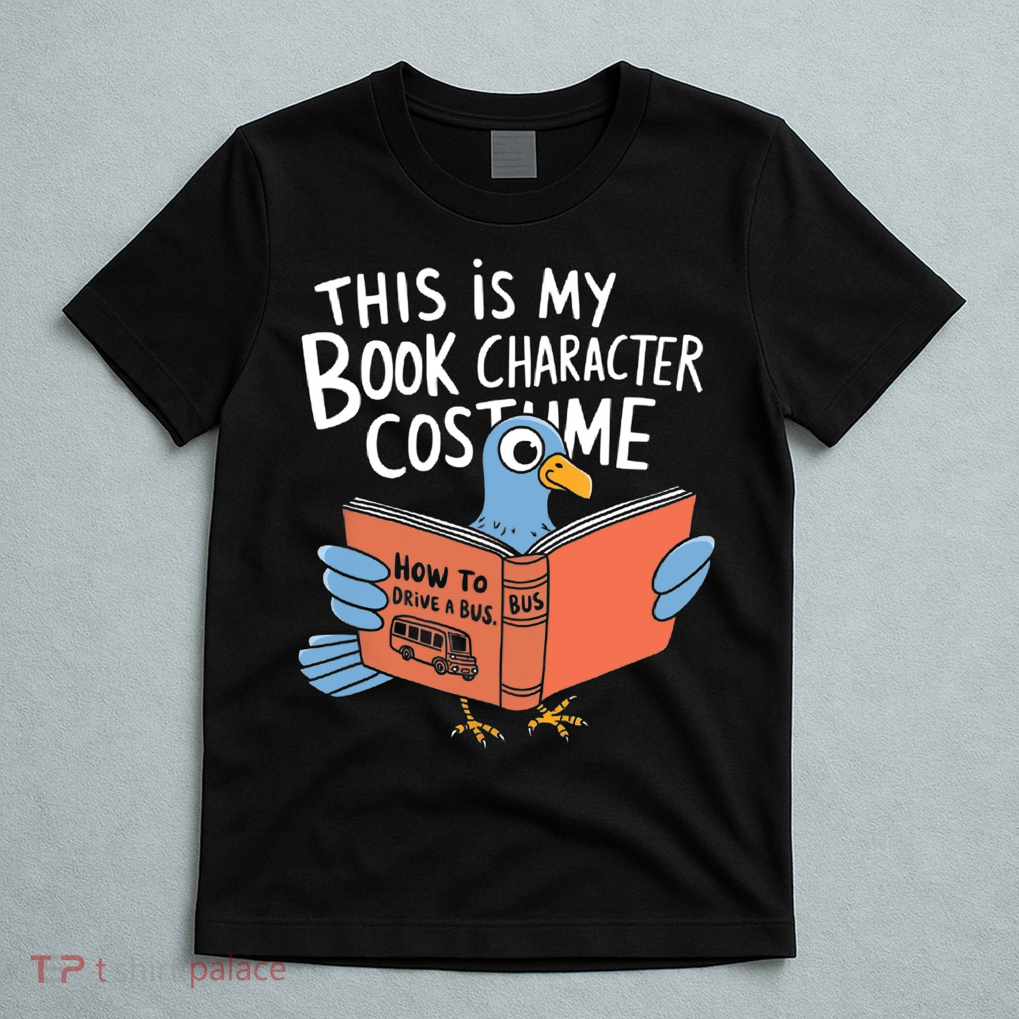 This Is My Book Character Costume Funny Pigeon Reading  T-Shirt