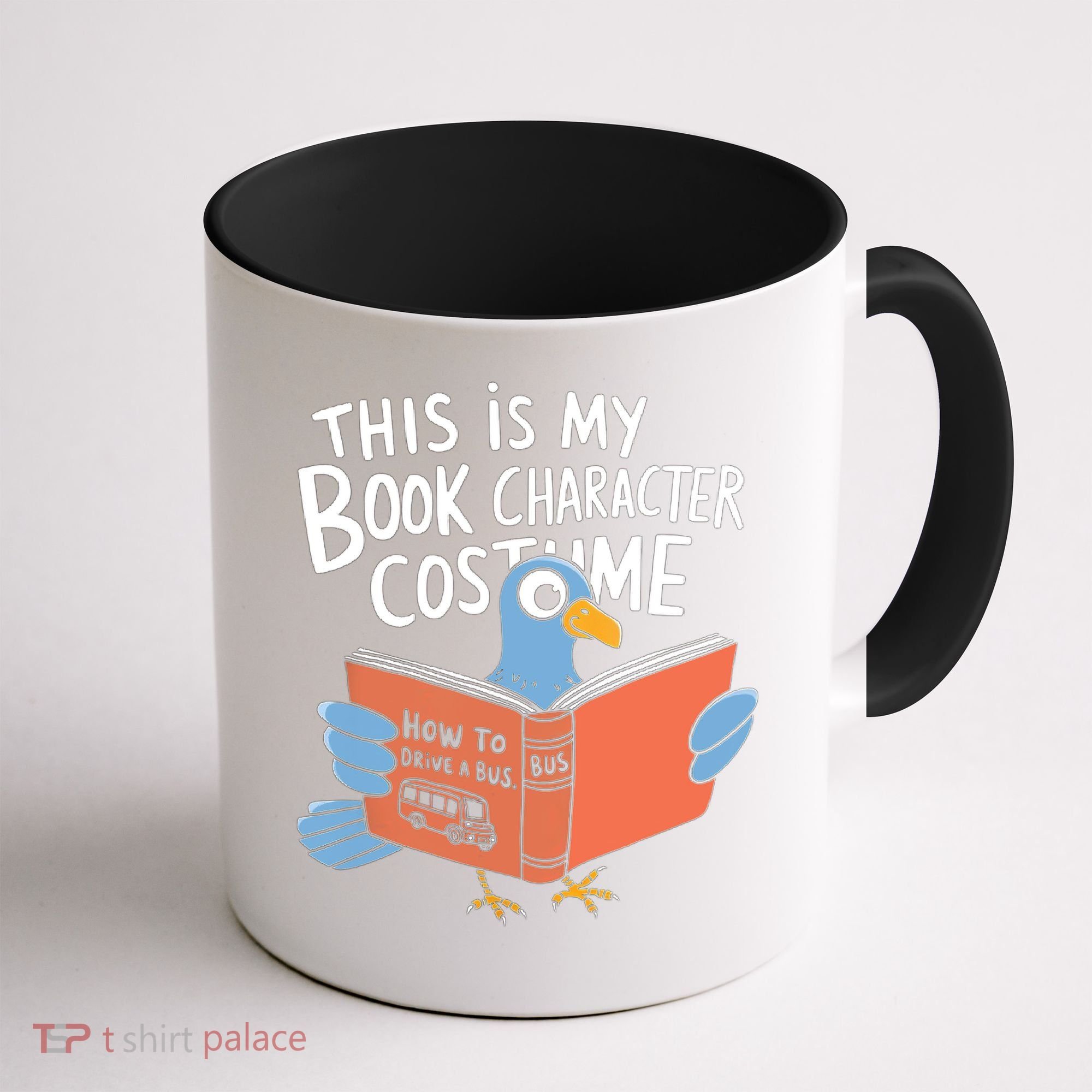 This Is My Book Character Costume Funny Pigeon Reading  Coffee Mug