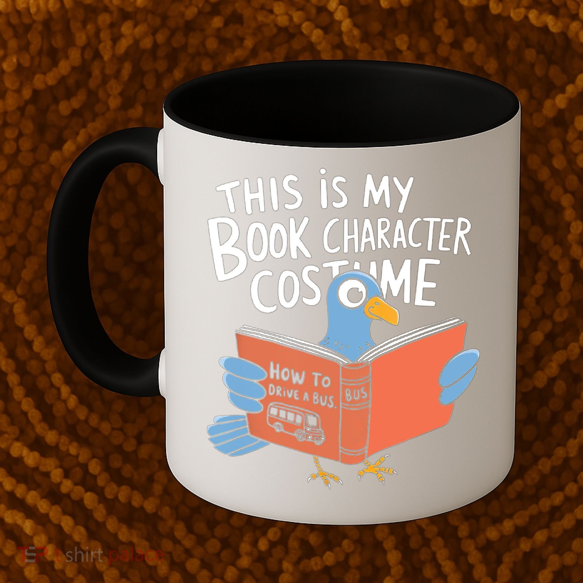 This Is My Book Character Costume Funny Pigeon Reading  Coffee Mug
