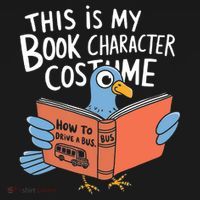 This Is My Book Character Costume Funny Pigeon Reading  Coaster thumb 2