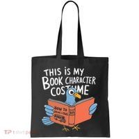 This Is My Book Character Costume Funny Pigeon Reading  Tote Bag thumb 0