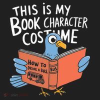 This Is My Book Character Costume Funny Pigeon Reading  Tumbler thumb 3