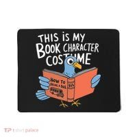 This Is My Book Character Costume Funny Pigeon Reading  Mousepad thumb 0