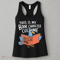 This Is My Book Character Costume Funny Pigeon Reading  Women's Tank Top thumb 3