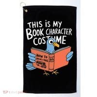 This Is My Book Character Costume Funny Pigeon Reading  Golf Towel thumb 0
