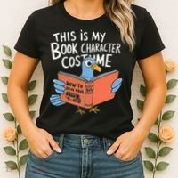 This Is My Book Character Costume Funny Pigeon Reading  Women's T-Shirt thumb 2