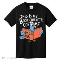 This Is My Book Character Costume Funny Pigeon Reading  Kids T-Shirt thumb 0