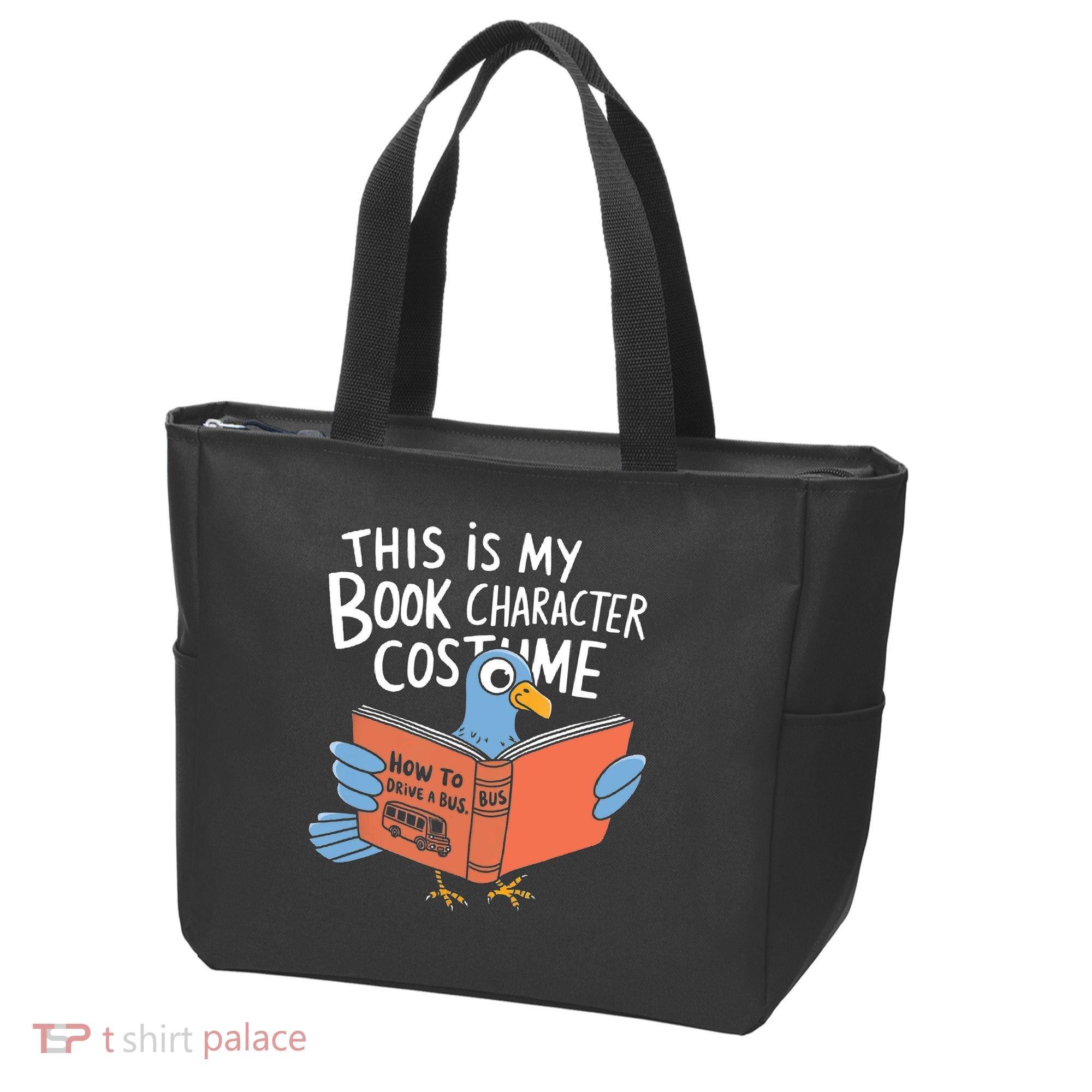 This Is My Book Character Costume Funny Pigeon Reading  Tote Bag