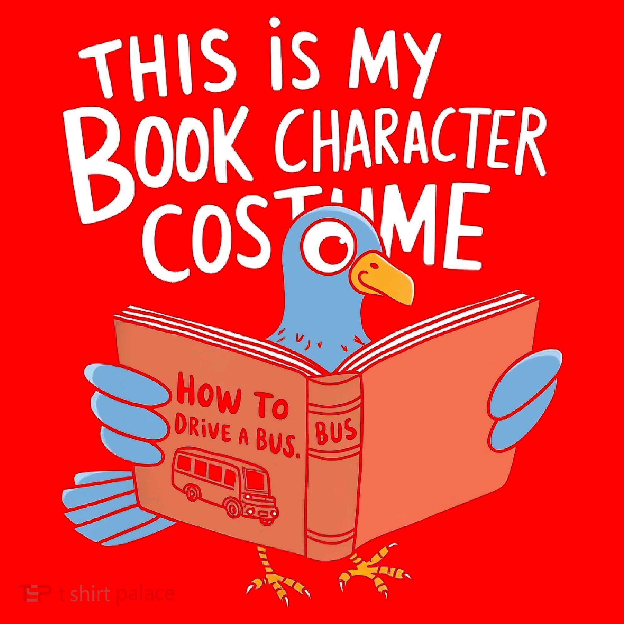 This Is My Book Character Costume Funny Pigeon Reading  Santa Hat