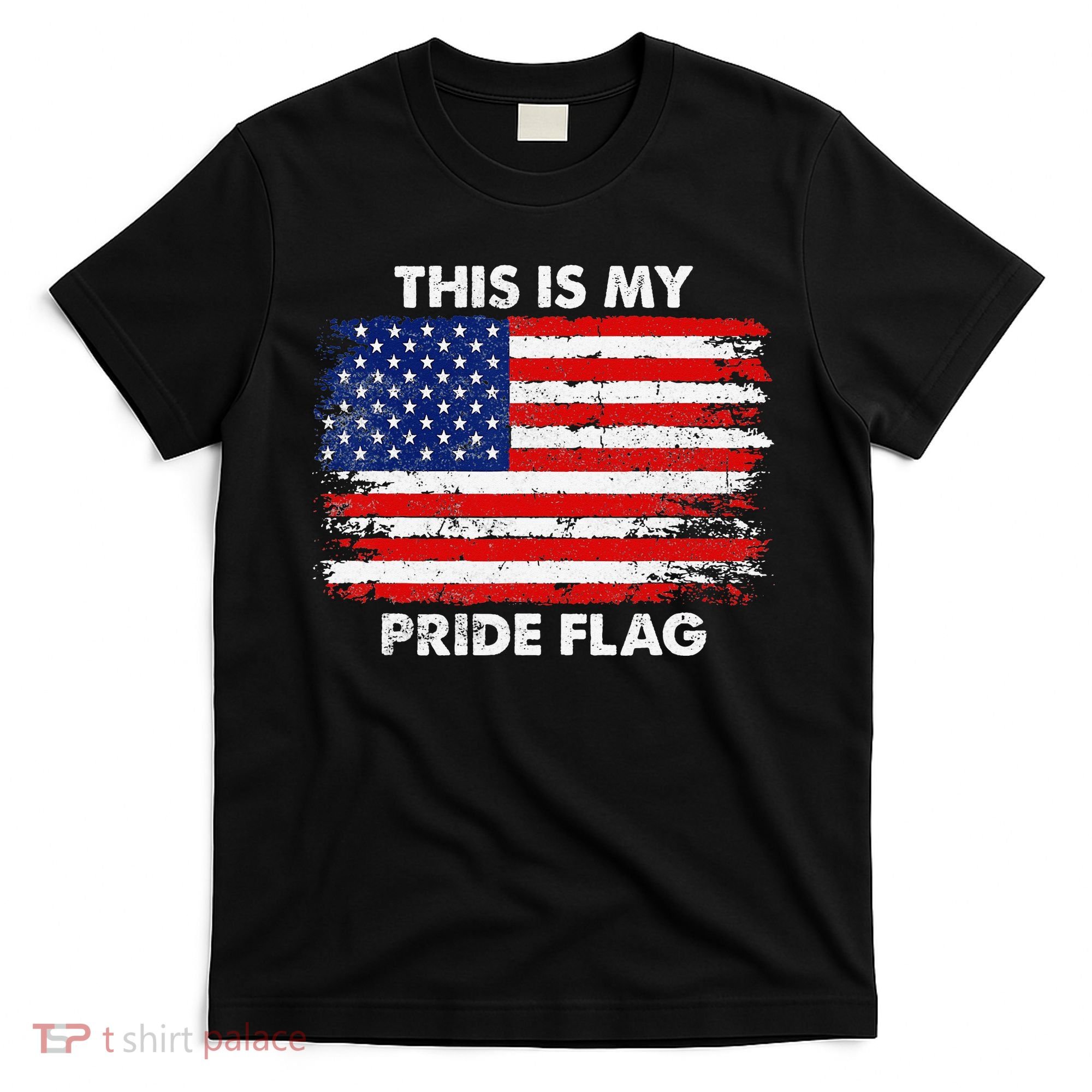 This Is My Pride Flag USA American 4th of July Patriotic T-Shirt