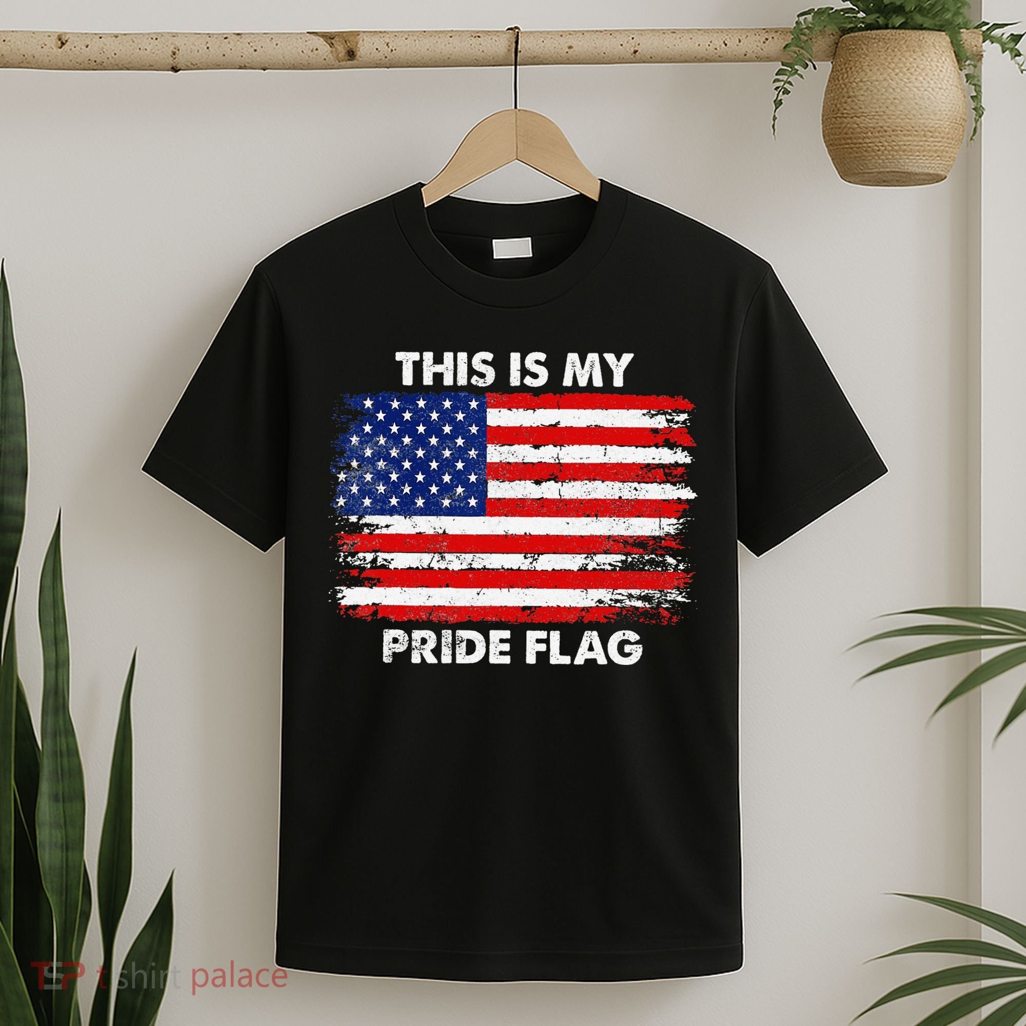 This Is My Pride Flag USA American 4th of July Patriotic T-Shirt